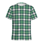 Saint Patrick's Day Tartan Pattern Print Men's Sports T-Shirt