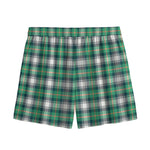 Saint Patrick's Day Tartan Pattern Print Mesh Shorts