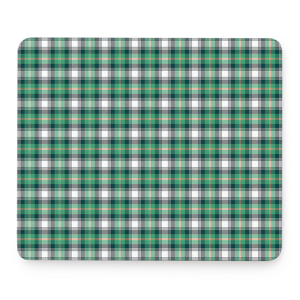 Saint Patrick's Day Tartan Pattern Print Mouse Pad