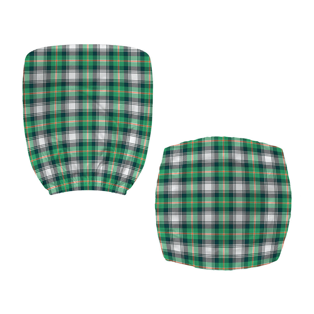 Saint Patrick's Day Tartan Pattern Print Office Chair Cover
