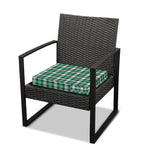 Saint Patrick's Day Tartan Pattern Print Outdoor Seat Cushion Cover