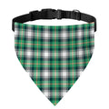 Saint Patrick's Day Tartan Pattern Print Over The Collar Dog Bandana