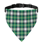 Saint Patrick's Day Tartan Pattern Print Over The Collar Dog Bandana