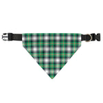 Saint Patrick's Day Tartan Pattern Print Over The Collar Dog Bandana