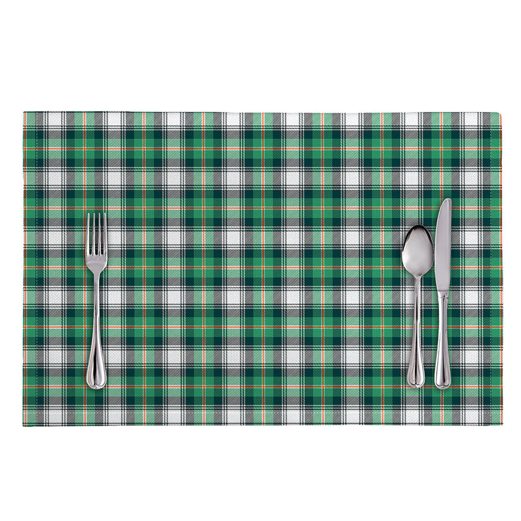 Saint Patrick's Day Tartan Pattern Print Placemat