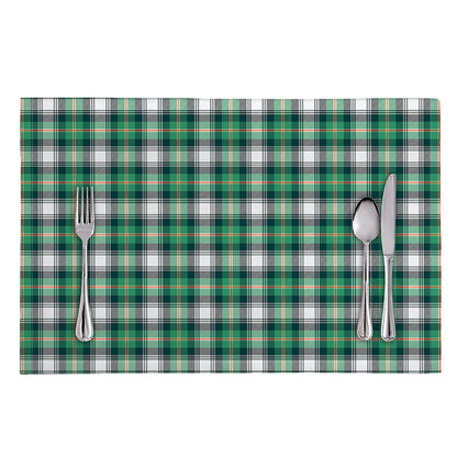 Saint Patrick's Day Tartan Pattern Print Placemat