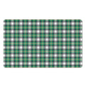Saint Patrick's Day Tartan Pattern Print Polyester Doormat