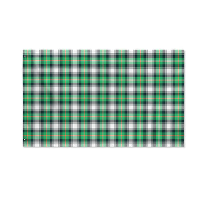 Saint Patrick's Day Tartan Pattern Print Polyester Flag