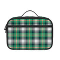 Saint Patrick's Day Tartan Pattern Print Portable Lunch Bag