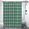 Saint Patrick's Day Tartan Pattern Print Premium Shower Curtain