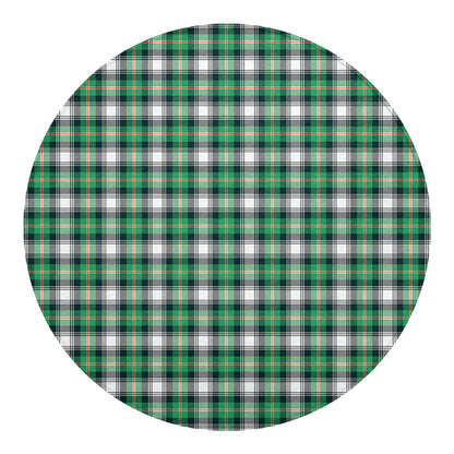 Saint Patrick's Day Tartan Pattern Print Round Blanket