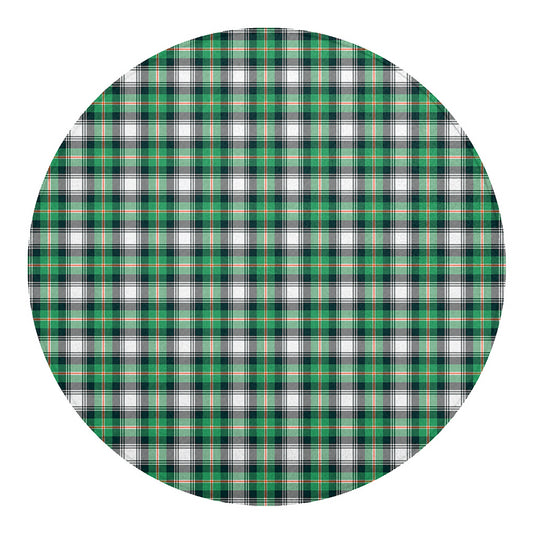 Saint Patrick's Day Tartan Pattern Print Round Blanket