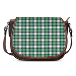 Saint Patrick's Day Tartan Pattern Print Saddle Bag