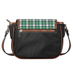 Saint Patrick's Day Tartan Pattern Print Saddle Bag