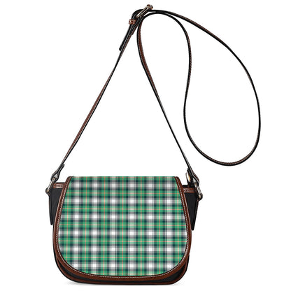 Saint Patrick's Day Tartan Pattern Print Saddle Bag