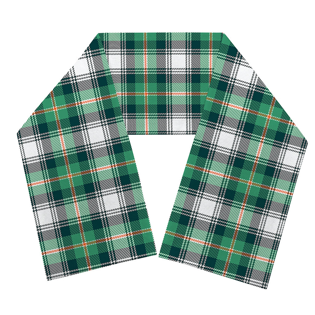 Saint Patrick's Day Tartan Pattern Print Scarf
