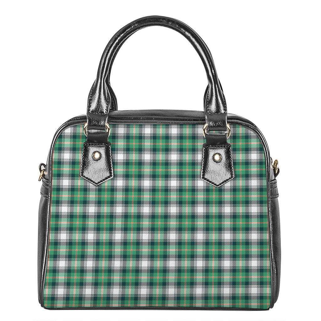 Saint Patrick's Day Tartan Pattern Print Shoulder Handbag