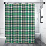 Saint Patrick's Day Tartan Pattern Print Shower Curtain