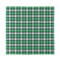 Saint Patrick's Day Tartan Pattern Print Silk Bandana