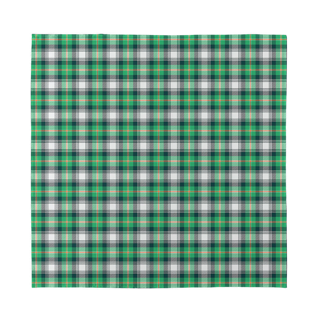 Saint Patrick's Day Tartan Pattern Print Silk Bandana