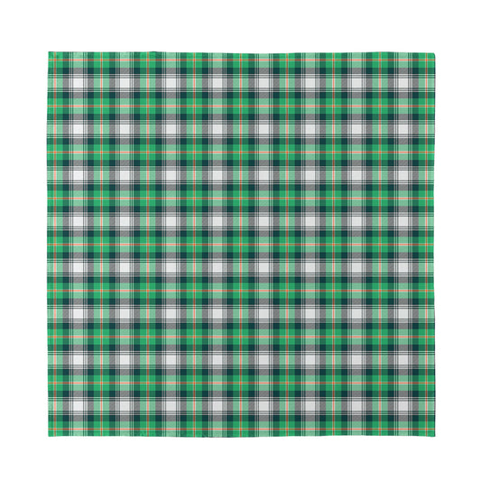 Saint Patrick's Day Tartan Pattern Print Silk Bandana