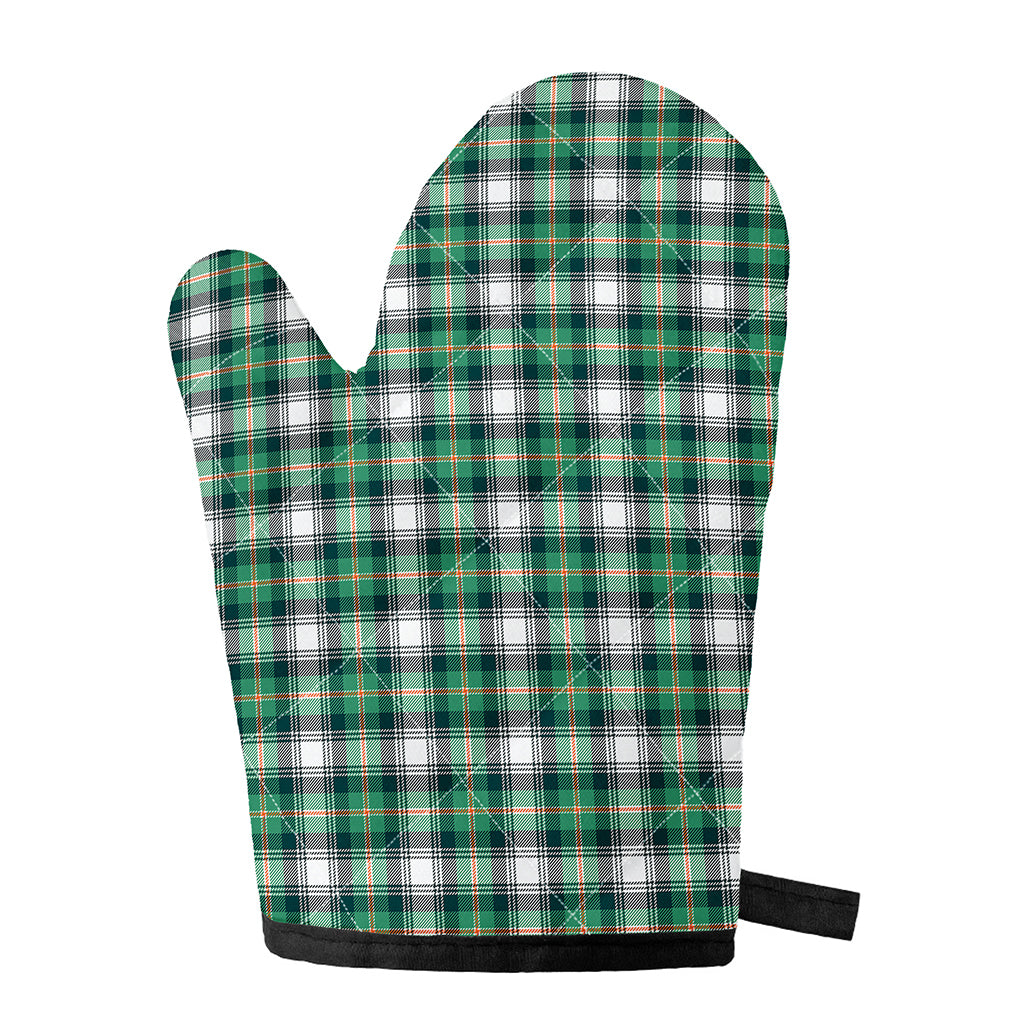 Saint Patrick's Day Tartan Pattern Print Single Oven Mitt