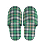 Saint Patrick's Day Tartan Pattern Print Slippers