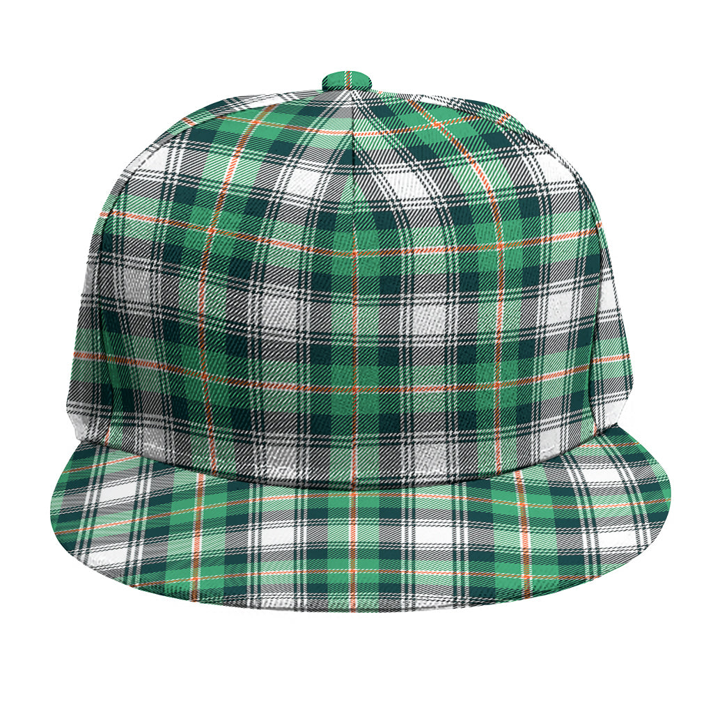 Saint Patrick's Day Tartan Pattern Print Snapback Cap