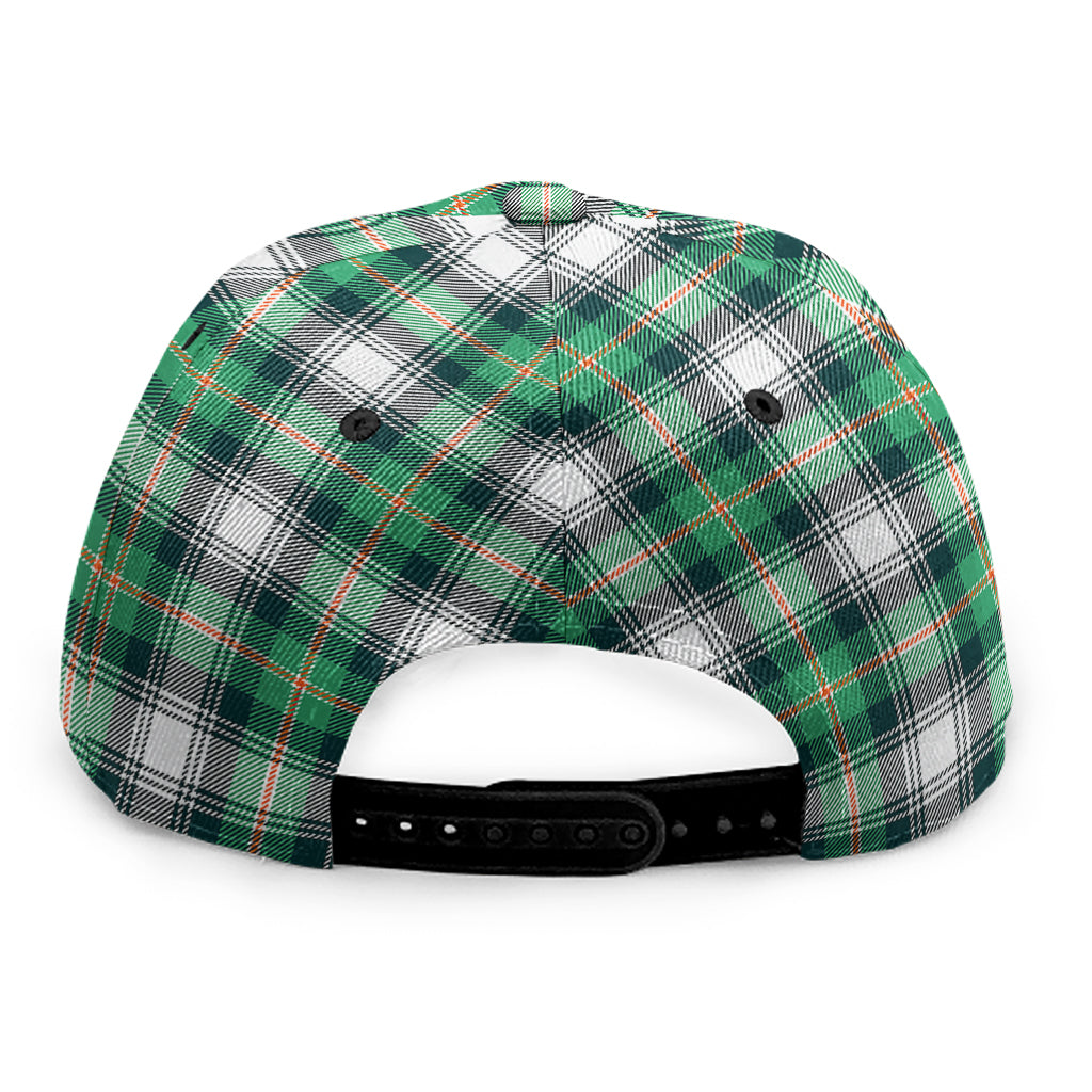 Saint Patrick's Day Tartan Pattern Print Snapback Cap