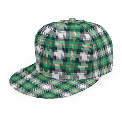 Saint Patrick's Day Tartan Pattern Print Snapback Cap