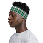 Saint Patrick's Day Tartan Pattern Print Sports Headband