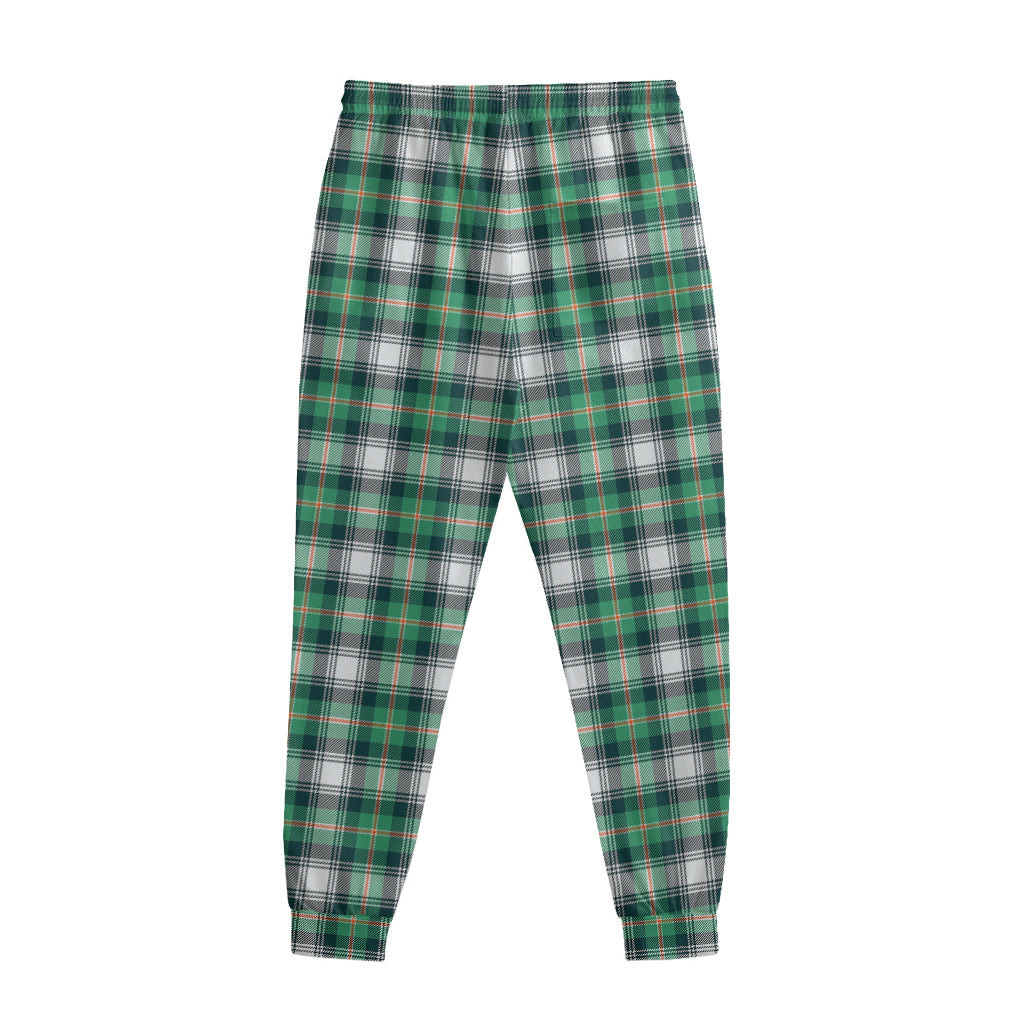 Saint Patrick's Day Tartan Pattern Print Sweatpants