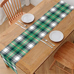 Saint Patrick's Day Tartan Pattern Print Table Runner