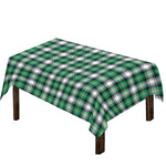 Saint Patrick's Day Tartan Pattern Print Tablecloth