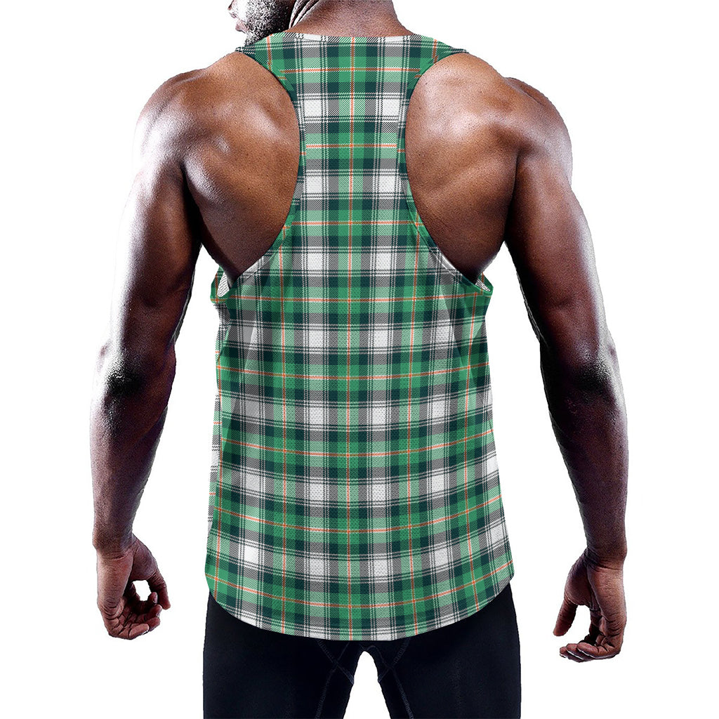 Saint Patrick's Day Tartan Pattern Print Training Tank Top
