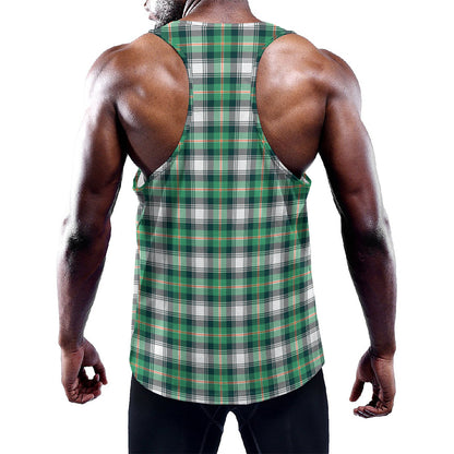 Saint Patrick's Day Tartan Pattern Print Training Tank Top