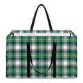 Saint Patrick's Day Tartan Pattern Print Utility Tote Bag