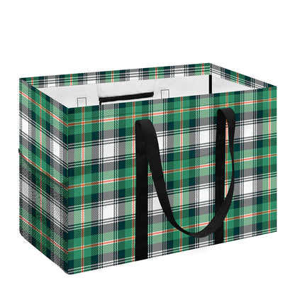 Saint Patrick's Day Tartan Pattern Print Utility Tote Bag