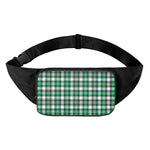Saint Patrick's Day Tartan Pattern Print Waist Bag