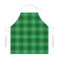 Saint Patrick's Day Tartan Print Adjustable Apron