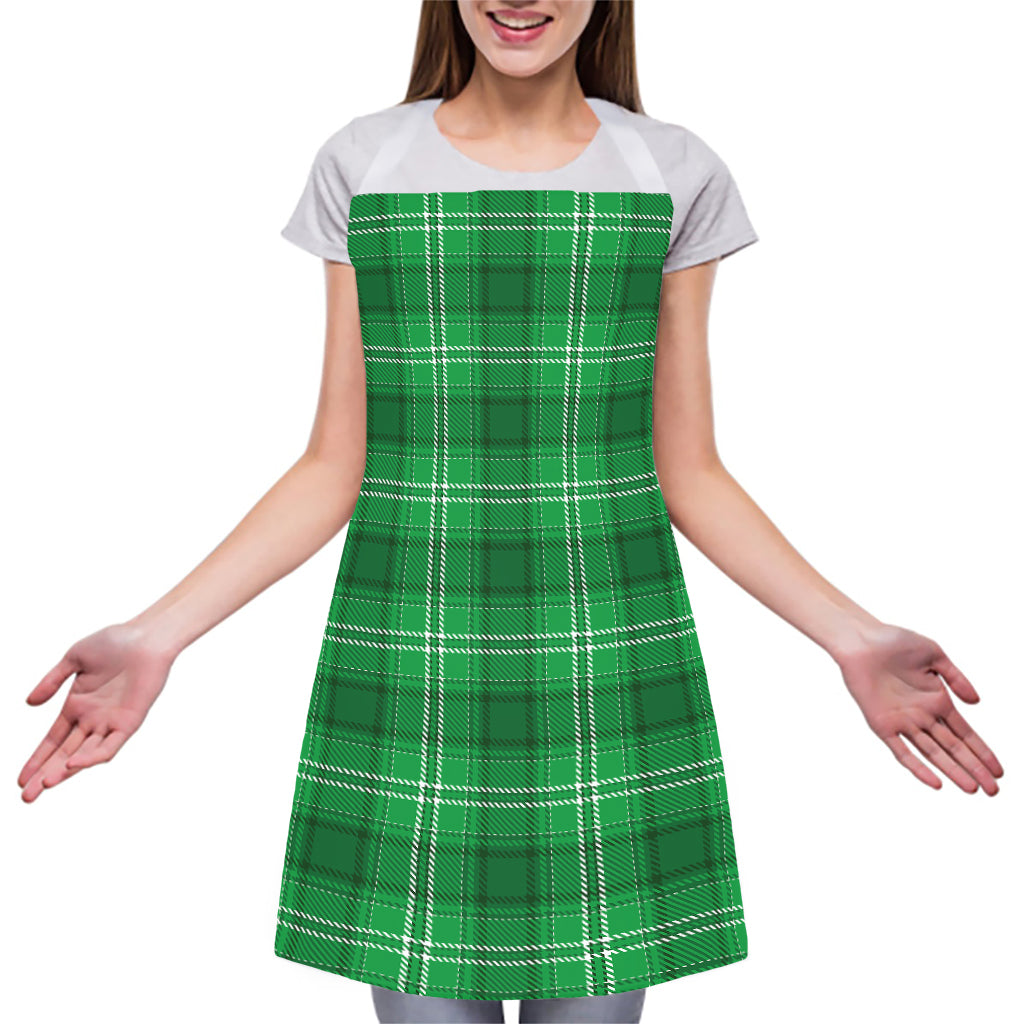 Saint Patrick's Day Tartan Print Adjustable Apron