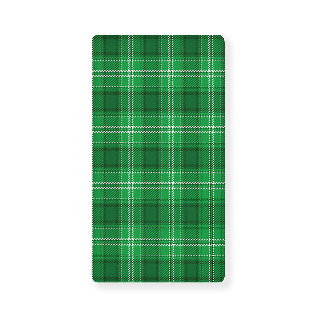 Saint Patrick's Day Tartan Print Baby Crib Sheet