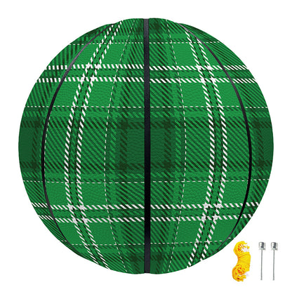 Saint Patrick's Day Tartan Print Basketball