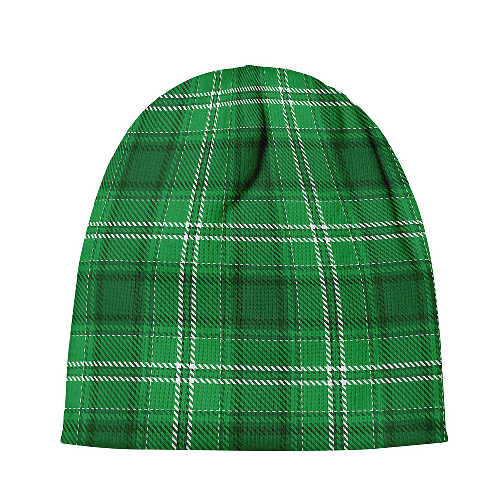 Saint Patrick's Day Tartan Print Beanie