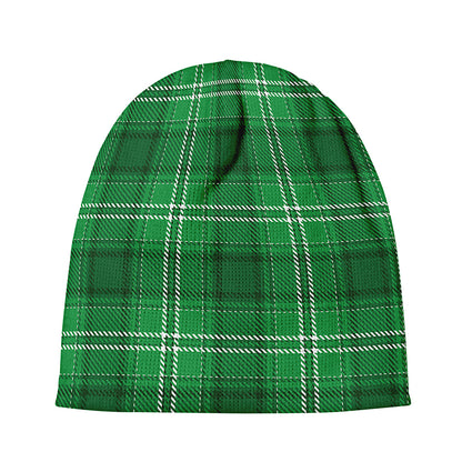 Saint Patrick's Day Tartan Print Beanie