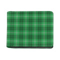 Saint Patrick's Day Tartan Print Bifold Wallet