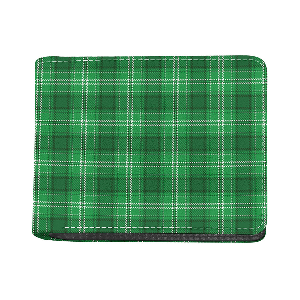 Saint Patrick's Day Tartan Print Bifold Wallet