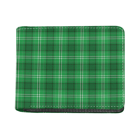 Saint Patrick's Day Tartan Print Bifold Wallet