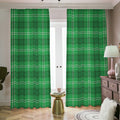 Saint Patrick's Day Tartan Print Dimout Pencil Pleat Curtains