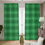 Saint Patrick's Day Tartan Print Blackout Pencil Pleat Curtains